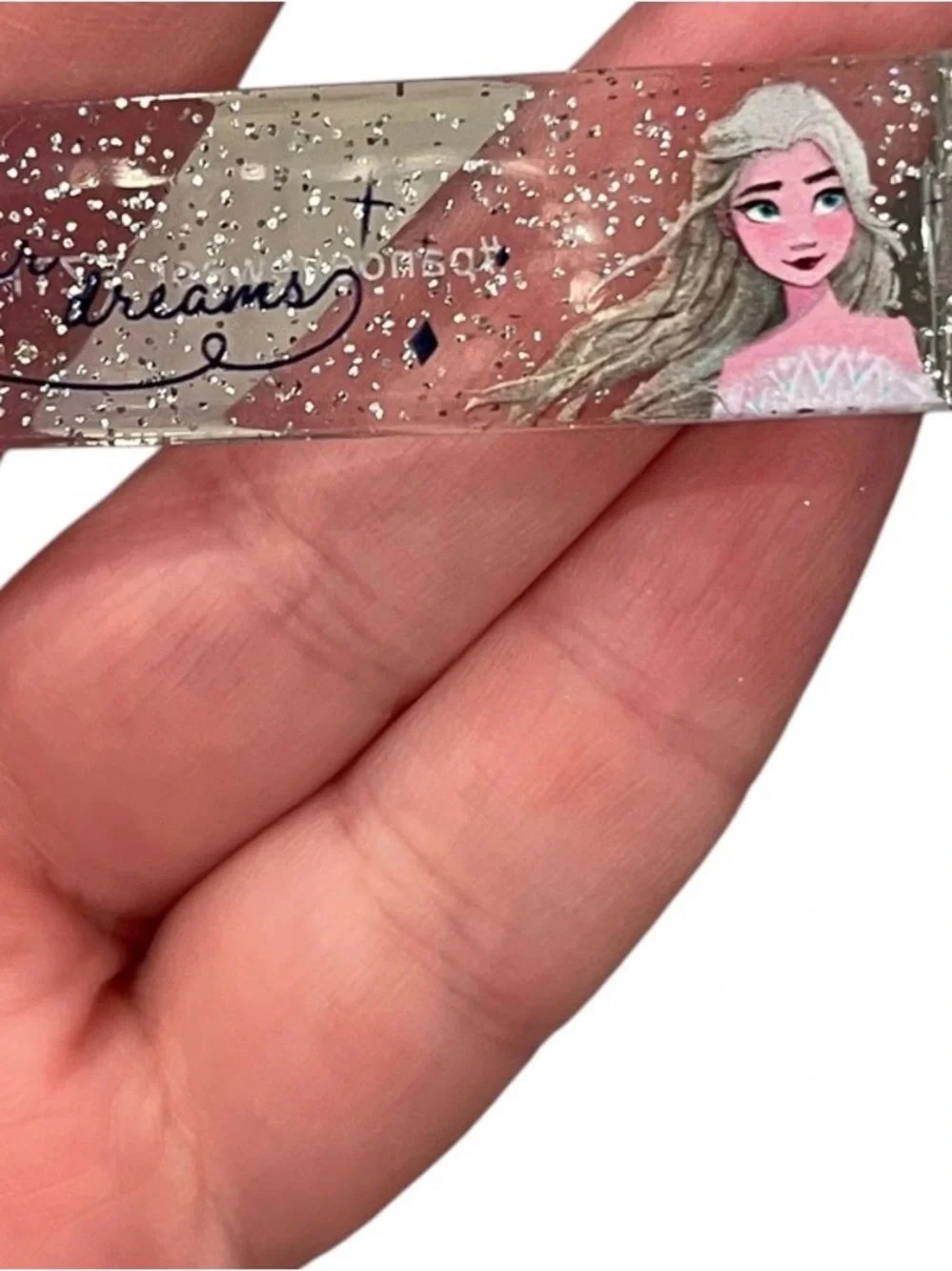 Disney girls’ Elsa Follow yoSilver Glitter Oversized Sunglasses with Dark Lenses